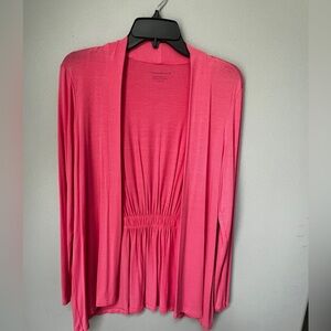 Charter Club Women’s salmon pink lightweight top -Size Medium